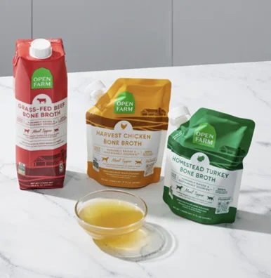 Open Farm bone broth for dogs