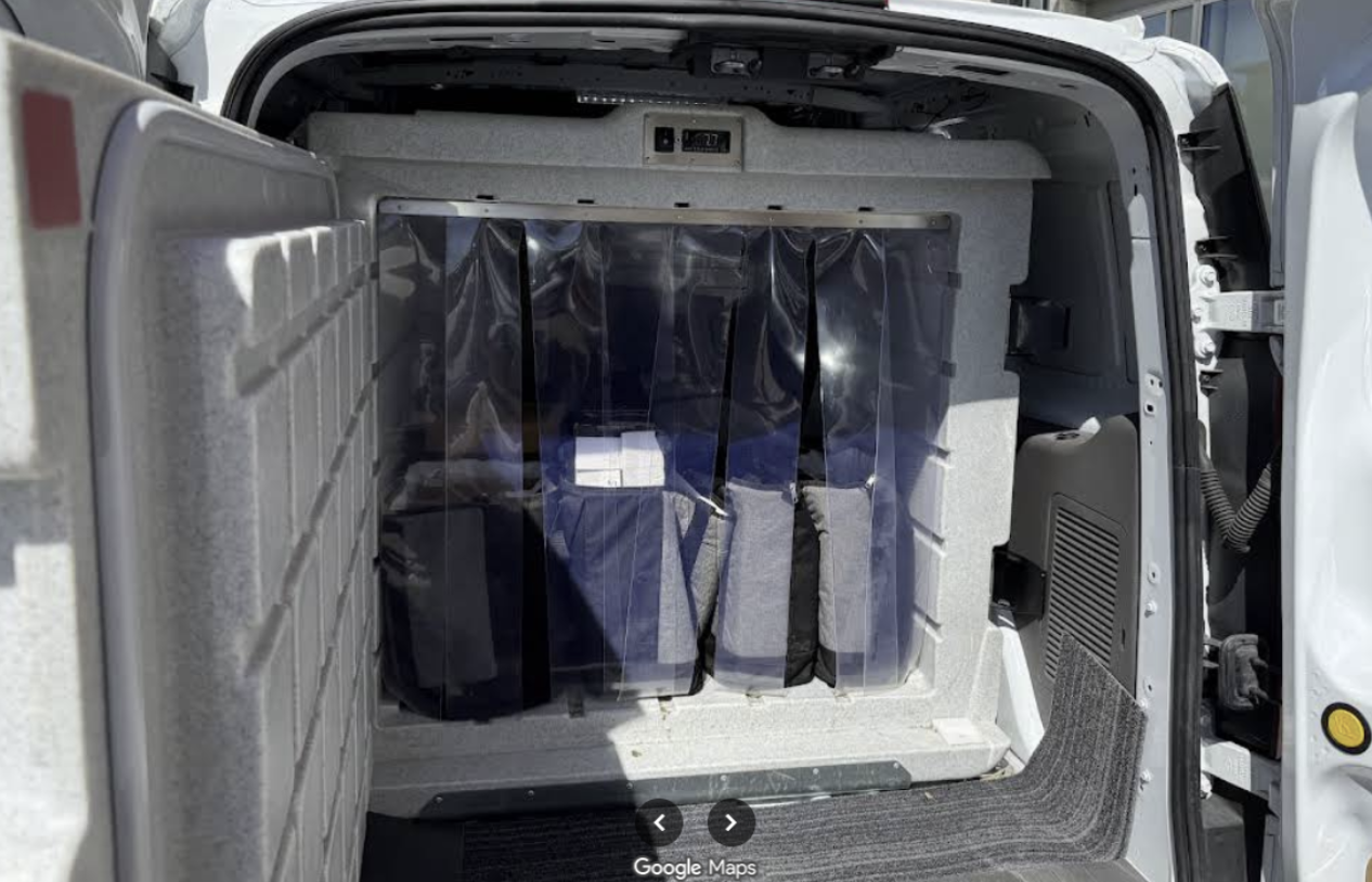 Moonlight Natural Pet Store freezer van delivering frozen raw dog food in Vancouver